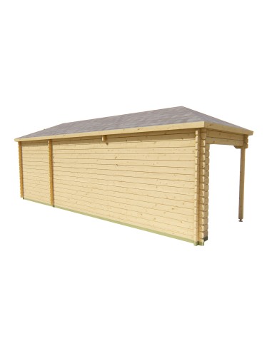 Houten tuinhuisjes 790 x 250 cm - 44 mm - ±18 m2