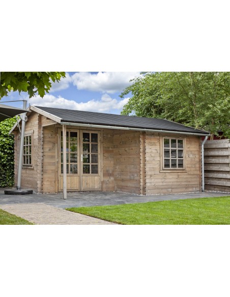 Tuinhuisjes met overtseek 500 x 410 cm - 34 mm - ±17 m2