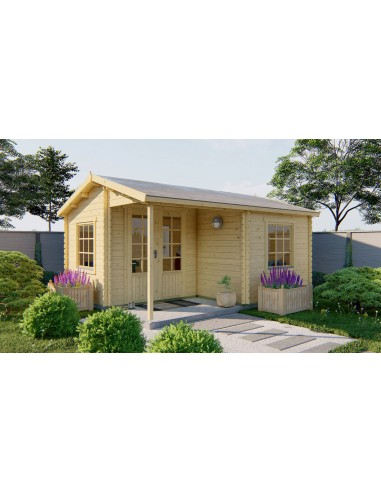 Tuinhuisjes met overtseek 500 x 410 cm - 34 mm - ±17 m2