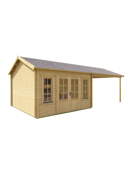 Abri de jardin - Chalet en bois 800 x 400 cm - 44 mm - ±29 m2