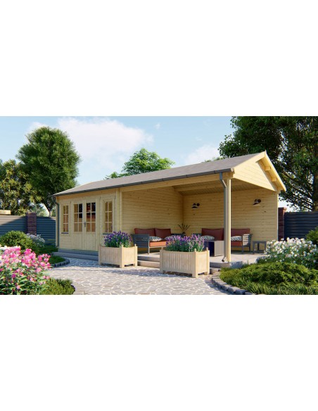 Tuinhuisjes met overkapping