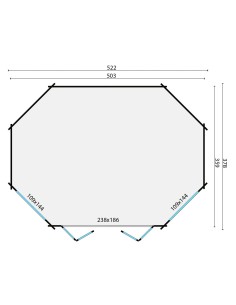 Achthoekig tuinhuis 2