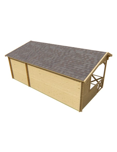 Tuinchalet Zaventem 700 x 350 cm - 40 mm - ±22 m2