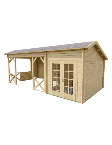 Tuinchalet Zaventem 700 x 350 cm - 40 mm - ±22 m2