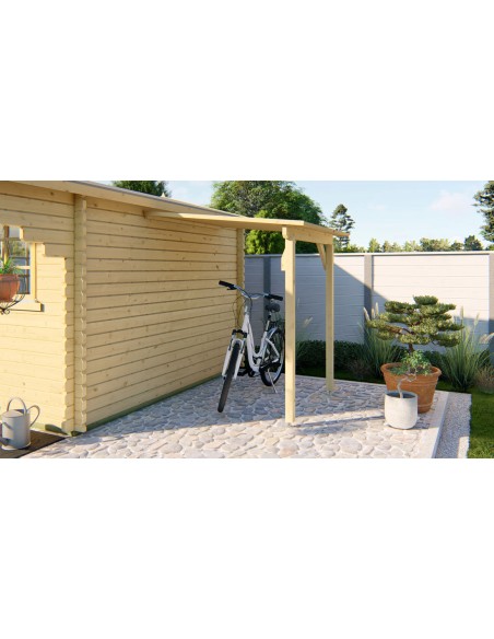 Petit auvent pour abri de jardin