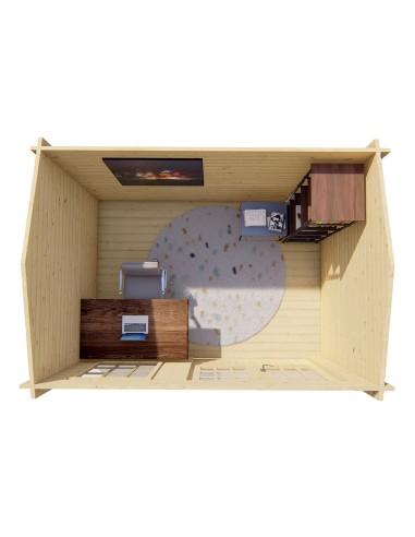 Abri de jardin solide 350 x 250 cm - 40 mm - ±8 m2