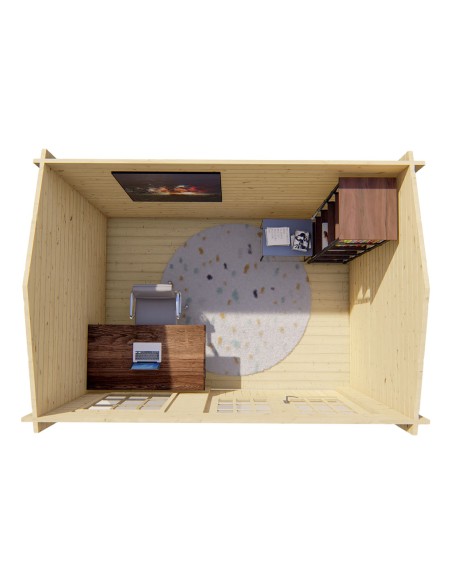 Abri de jardin solide 350 x 250 cm - 40 mm - ±8 m2