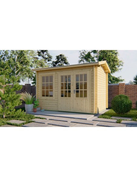 Abri de jardin solide 350 x 250 cm - 40 mm - ±8 m2