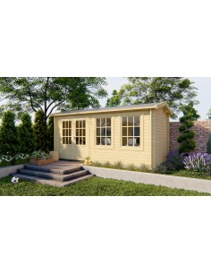 Tuinhuisje met dubbele deur en dubbel glas