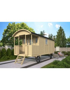 Roulotte en bois a vendre 2