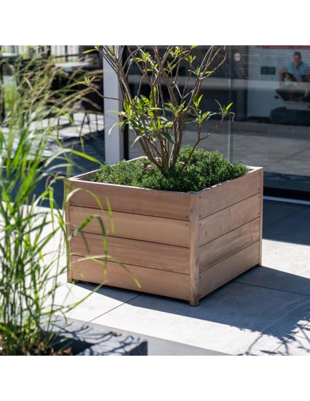 Vierkant bloembak terras