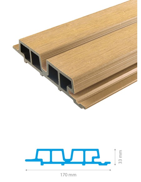 Bardage en bois composite Weo 60