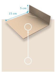 Gelakt aluminium hoekprofiel 2