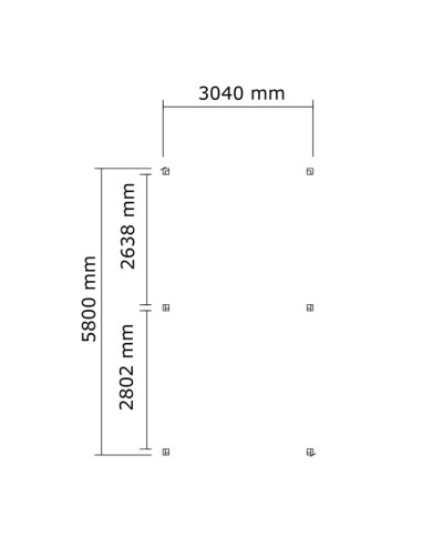 Carport pour 4x4 de 3x5,8 mètres
