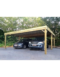 Grote carport voor 2 auto's 6x5,5 meter