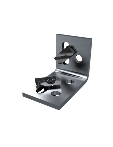 Equerre de raccord pour lambourde en aluminium