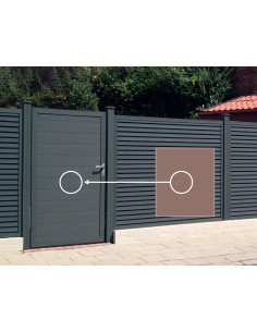 Porte de jardin en bois composite 2