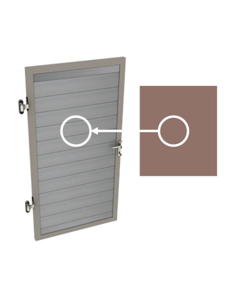 Tuinpoort in houtcomposiet