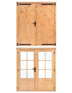 Dubbele deur voor tuinhuisje