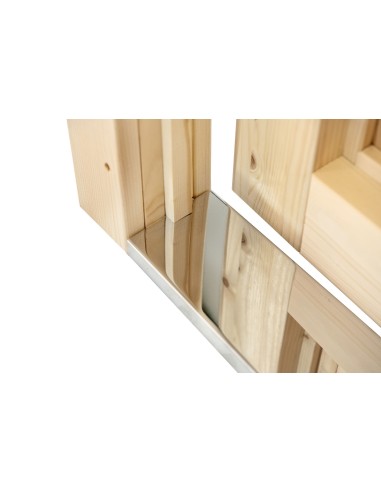 Porte pleine pour abri de jardin en pin