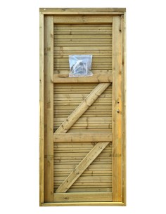 Tuinhuisdeur met frame 2