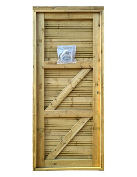 Porte abri de jardin avec cadre