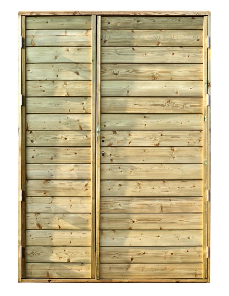 Tuinhuisdeur met kozijn en zijpaneel