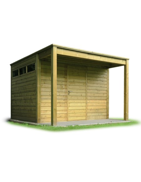 Tuinhuisje met luifel 318 x 261cm