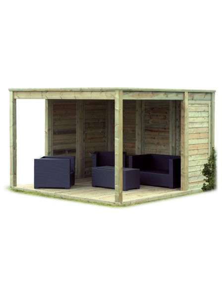 Salon abrité d'exterieur 318 x 306 cm