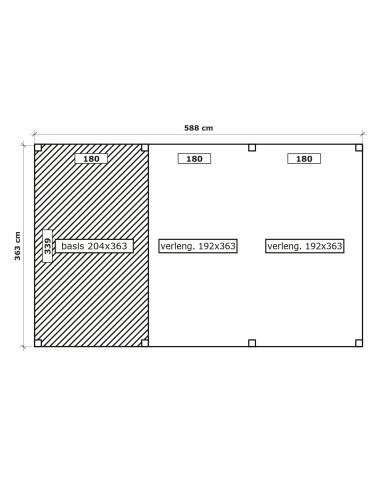 Abri de jardin avec salon couvert