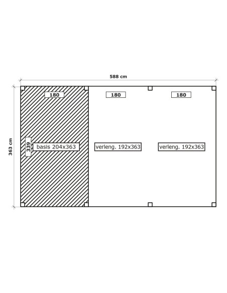 Abri de jardin avec salon couvert