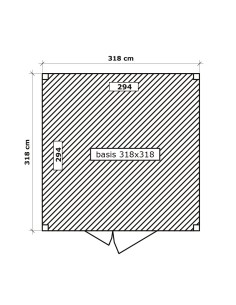 Design kubusvormig tuinhuis 2
