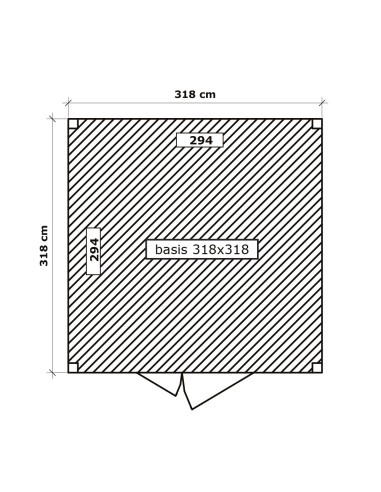 Abri de jardin cubique design