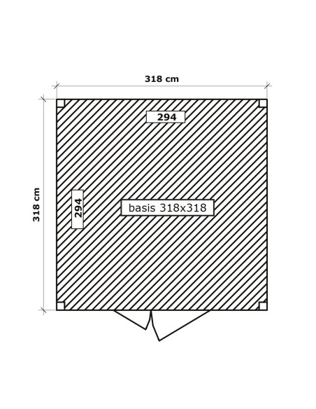 Abri de jardin cubique design