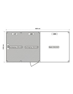 Grand abri de jardin à lattes verticales 2