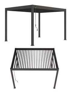 Aluminium overkaping 400 x 300 cm