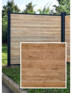 Duofuse PVC omheining met horizontale lamellen 2