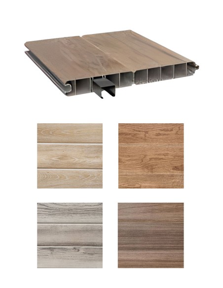 Duofuse PVC omheining met horizontale lamellen