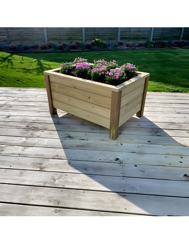 Bac à fleurs en bois