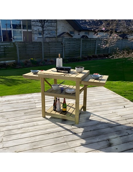 Table de terrasse barbecue
