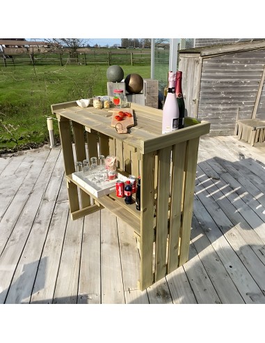 Table pliable de travail au jardin