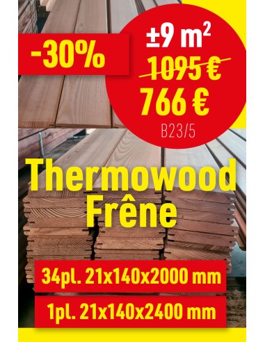 Promo Thermowood Frêne ±9m2