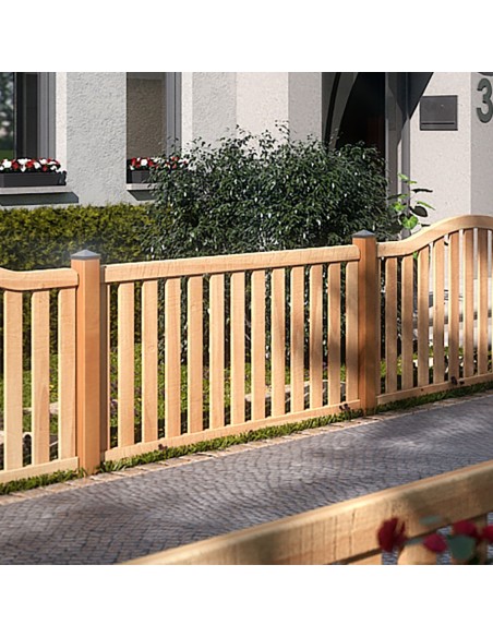 Clôture de jardin en bois exotique