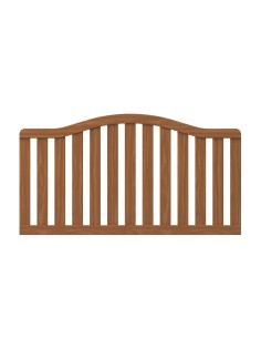 Convexe Tuinhek van hardhout