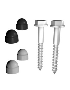 Tirefonds pour piquet balustrade (2 pc.)