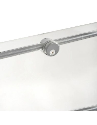 Verre synthétique pour balustrade de terrasse + 4 supports