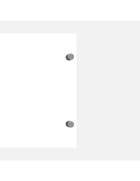 Synthetisch glas voor terrasbalustrade + 4 steunen