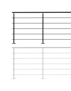 Balustradekit voor platte montage