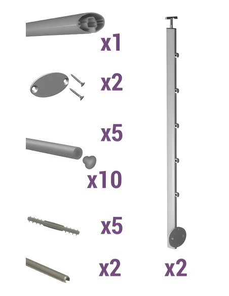 Kit balustrade latéral