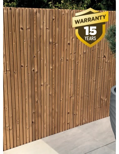 Palissade van Grenen of Populier Thermowood